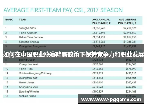 如何在中国职业联赛降薪政策下保持竞争力和职业发展